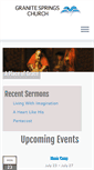 Mobile Screenshot of granitesprings.org